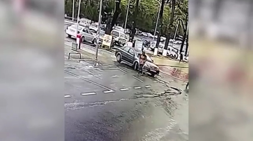 22-летний водитель Lacetti переехал девушку у Korzinka.uz