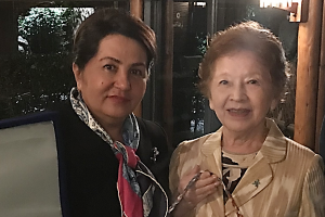 Танзила Нарбаева прилетела в Токио