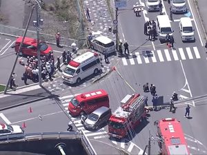 Грузовик протаранил ясельную группу в Японии