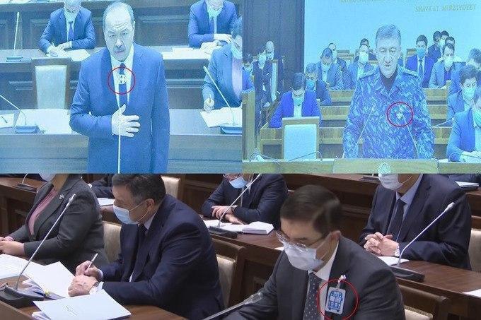 Узбекские чиновники сменили маски на японские бейджи