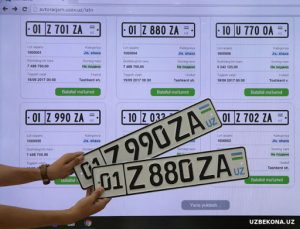 Узбекистанцы купили «красивых» автономеров на  млн