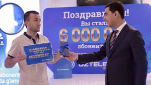 UZTELECOM чествовал 6-миллионного абонента из Сурхандарьи