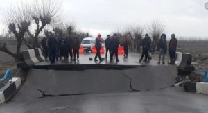 Новый мост смыт наводнением в Самаркандской области