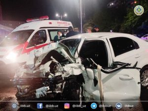 Водители Nexia-3 и Matiz погибли в лобовом столкновении в Ташкенте