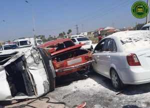 Два «жигуля» раздавлены «Дамасом» и Lasetti под Самаркандом